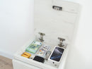 Narrow Nightstand with Two Hidden Compartments and RFID Lock – B38