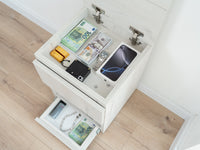 Narrow Nightstand with Two Hidden Compartments and RFID Lock – B38