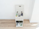 Narrow Nightstand with Two Hidden Compartments and RFID Lock – B38