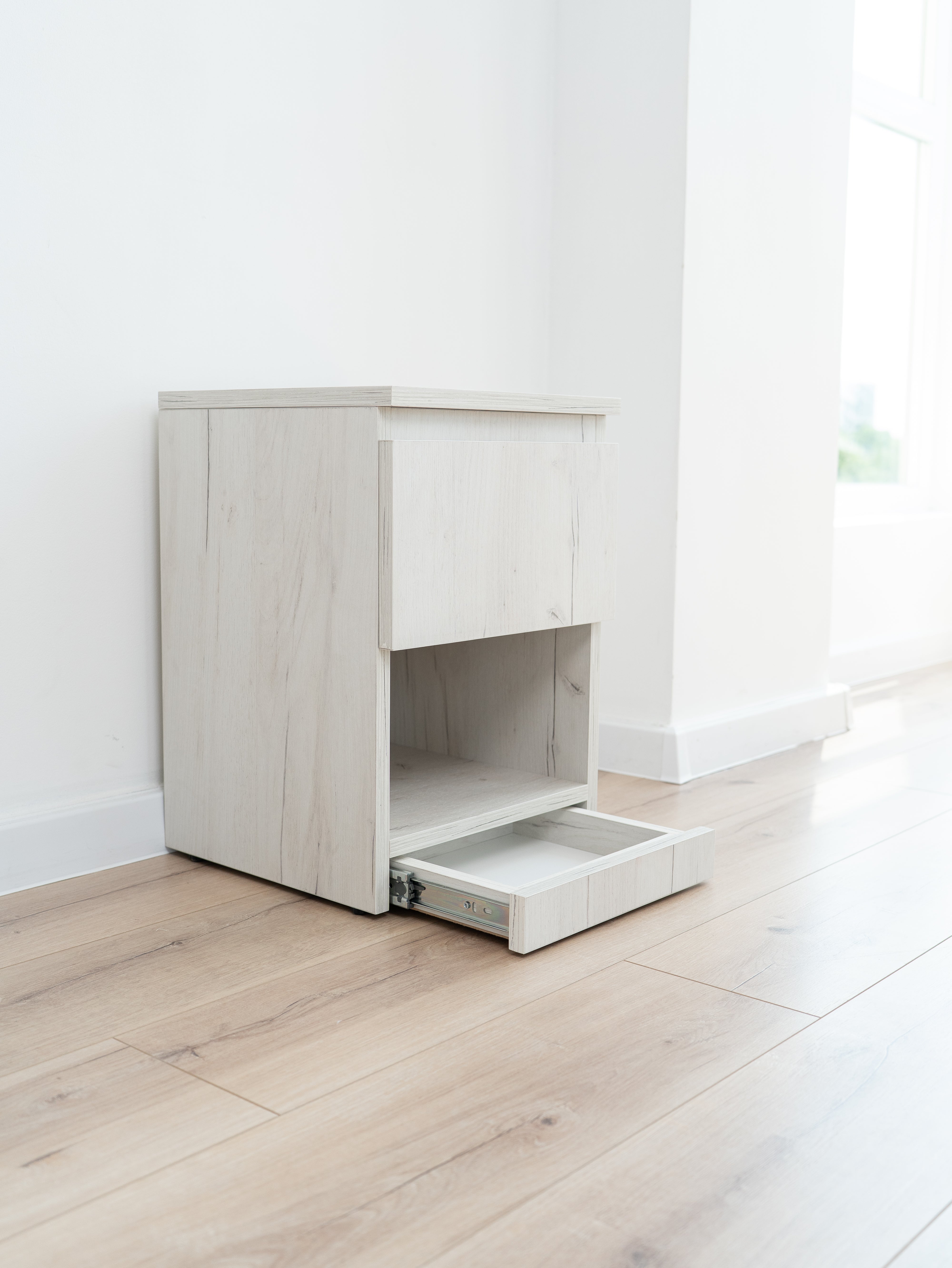 Narrow Nightstand with Two Hidden Compartments and RFID Lock – B38