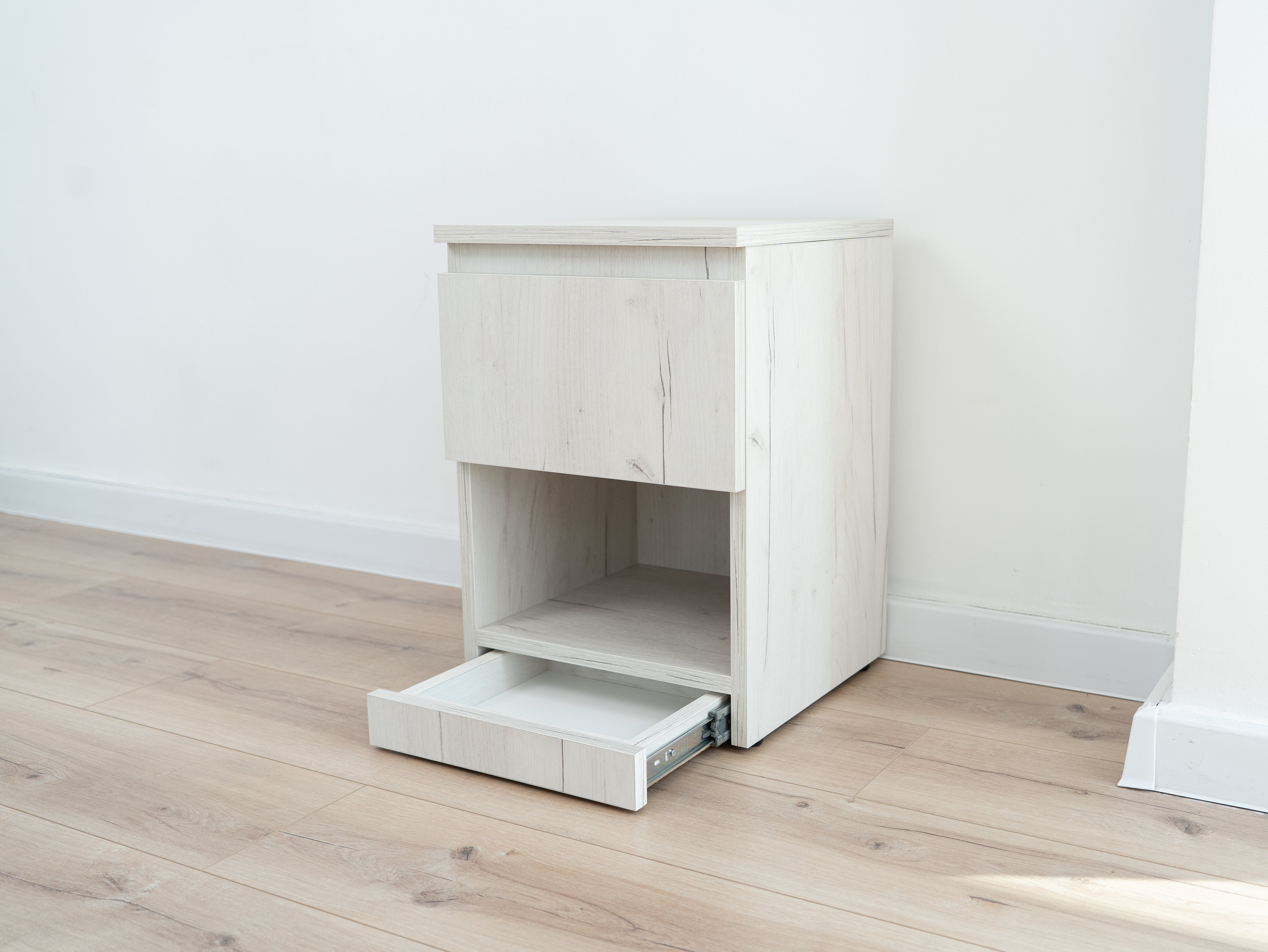 Narrow Nightstand with Two Hidden Compartments and RFID Lock – B38