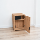 Moderner Nachttisch mit verstecktem Metalltresor und RFID-Schloss – B36