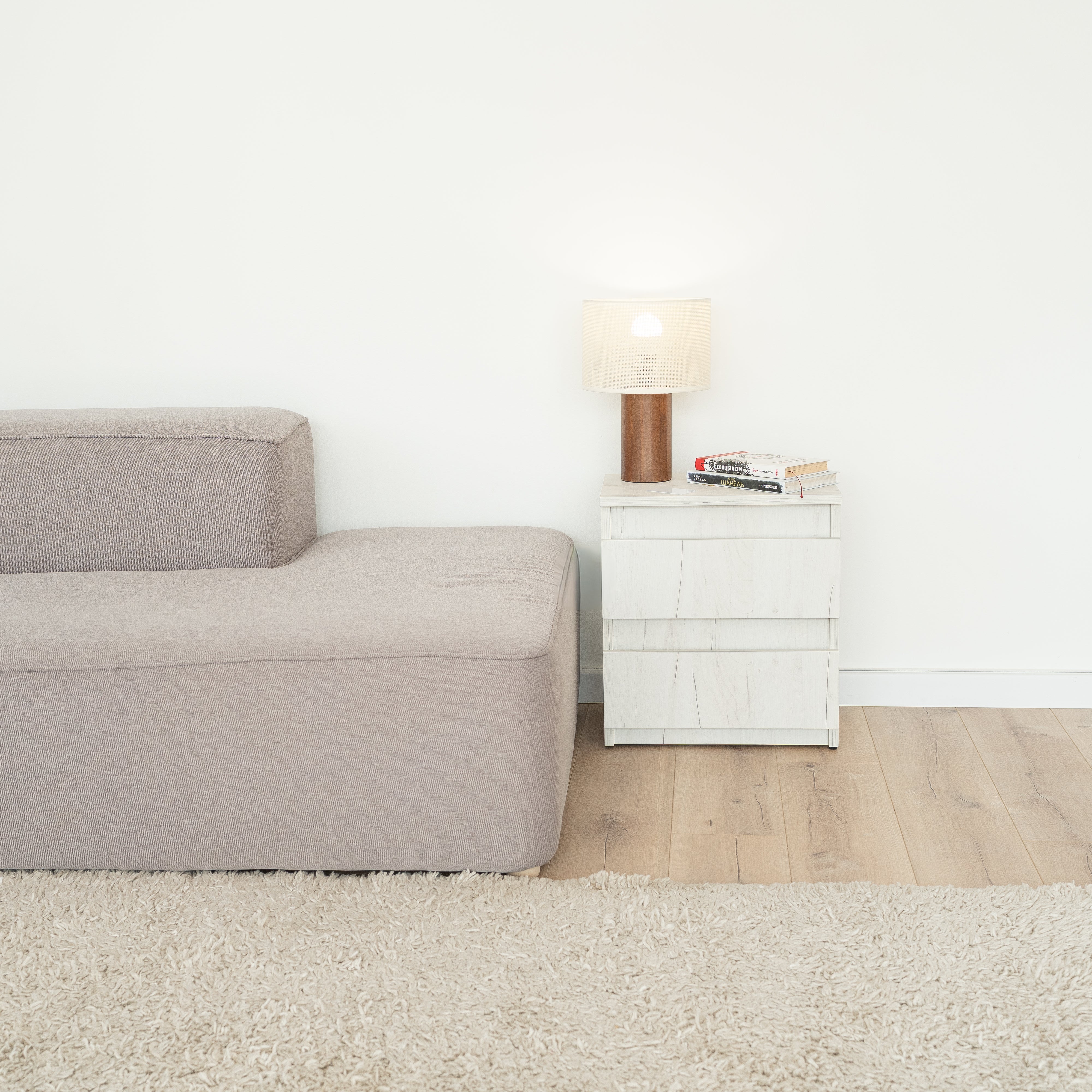 Bedside table with Locked Hidden Storage B24