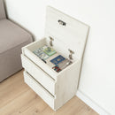 Bedside table with Locked Hidden Storage B24