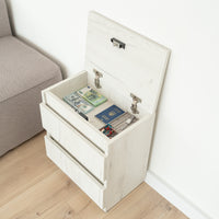 Bedside table with Locked Hidden Storage B24