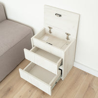 Bedside table with Locked Hidden Storage B24