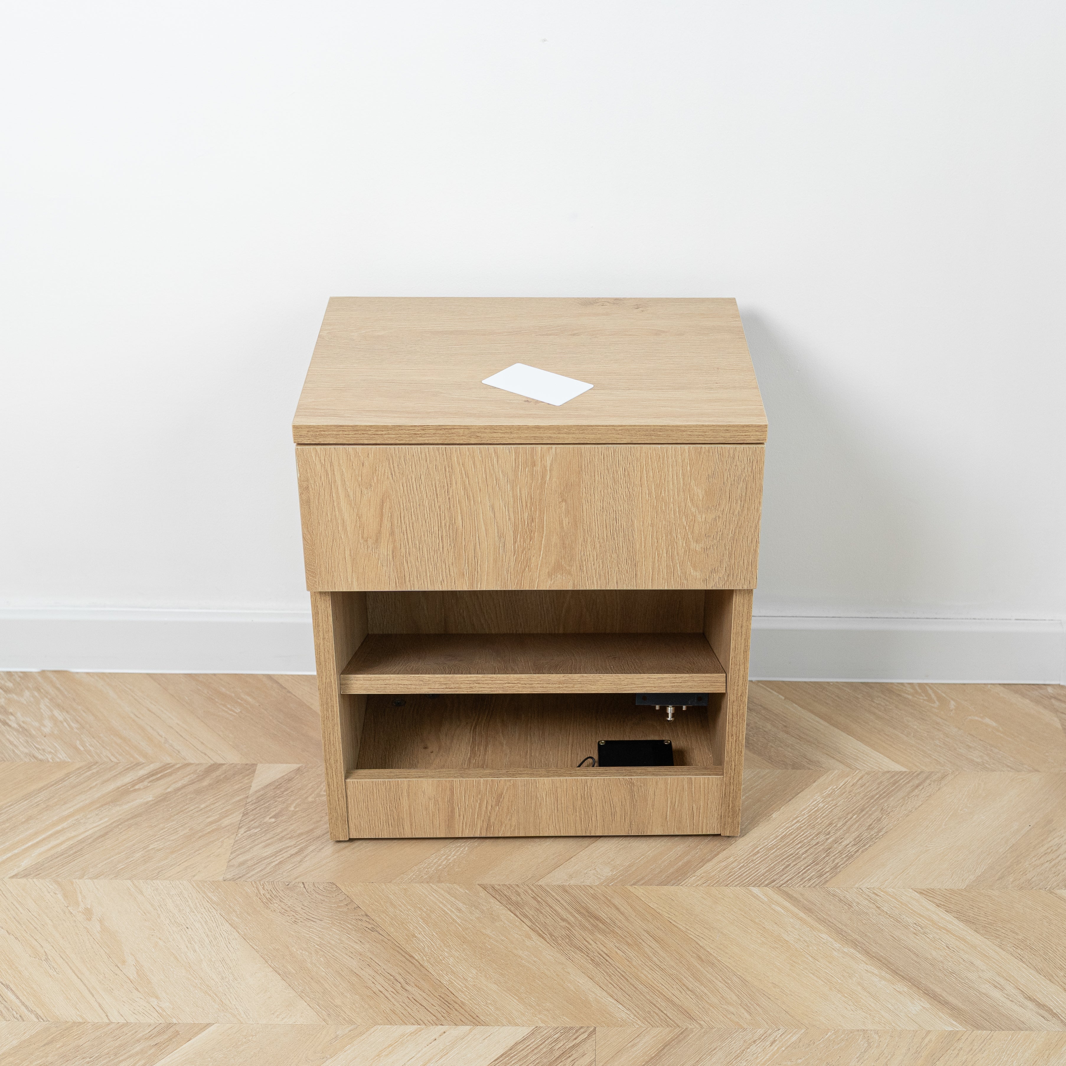 Modern Nightstand with Locked Hidden Storage B22