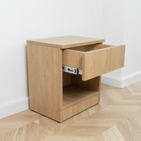 Modern Nightstand with Locked Hidden Storage B22