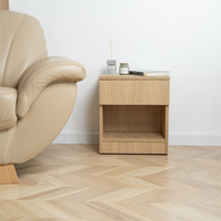 Modern Nightstand with Locked Hidden Storage B22