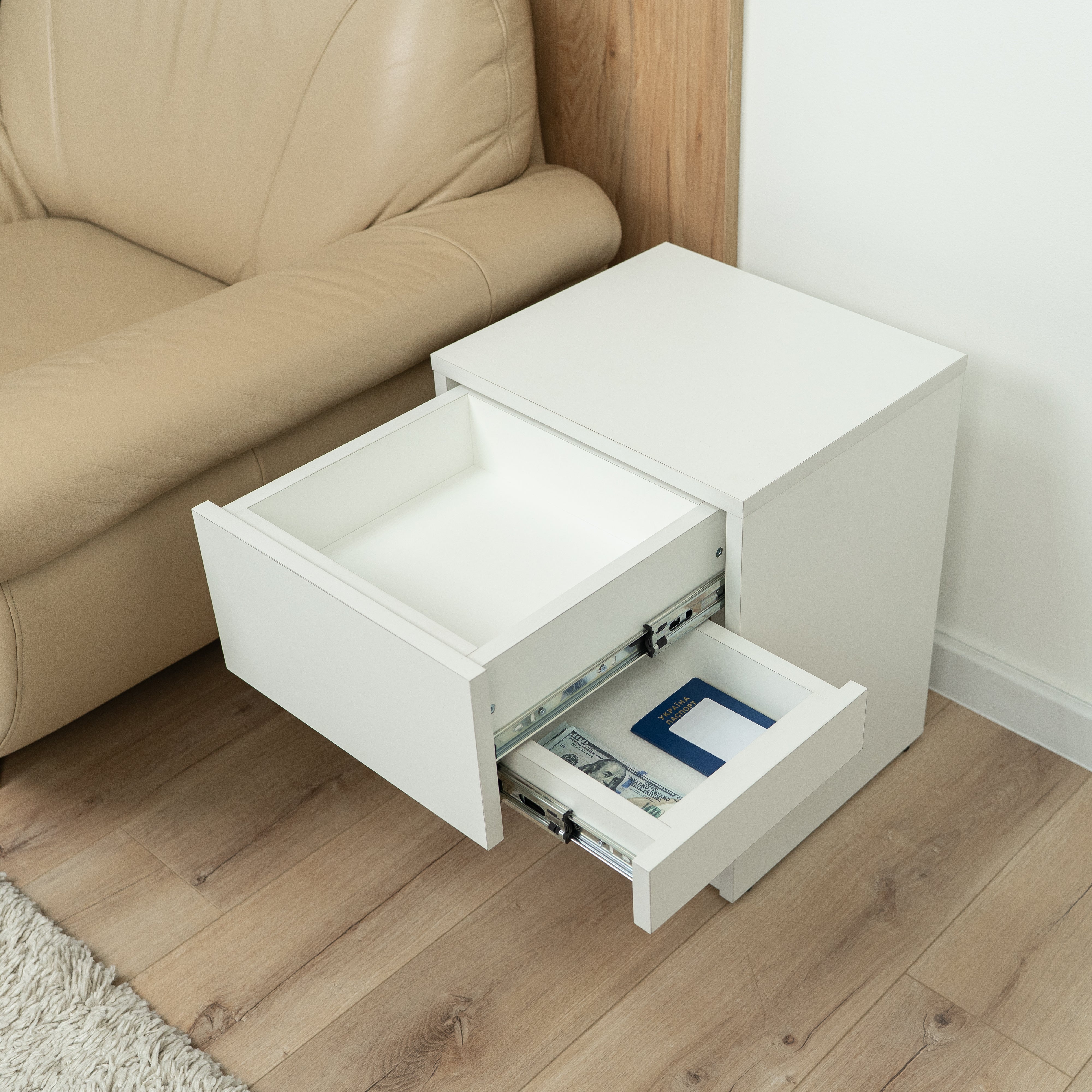 Bedside table with Two Hidden Storages B28