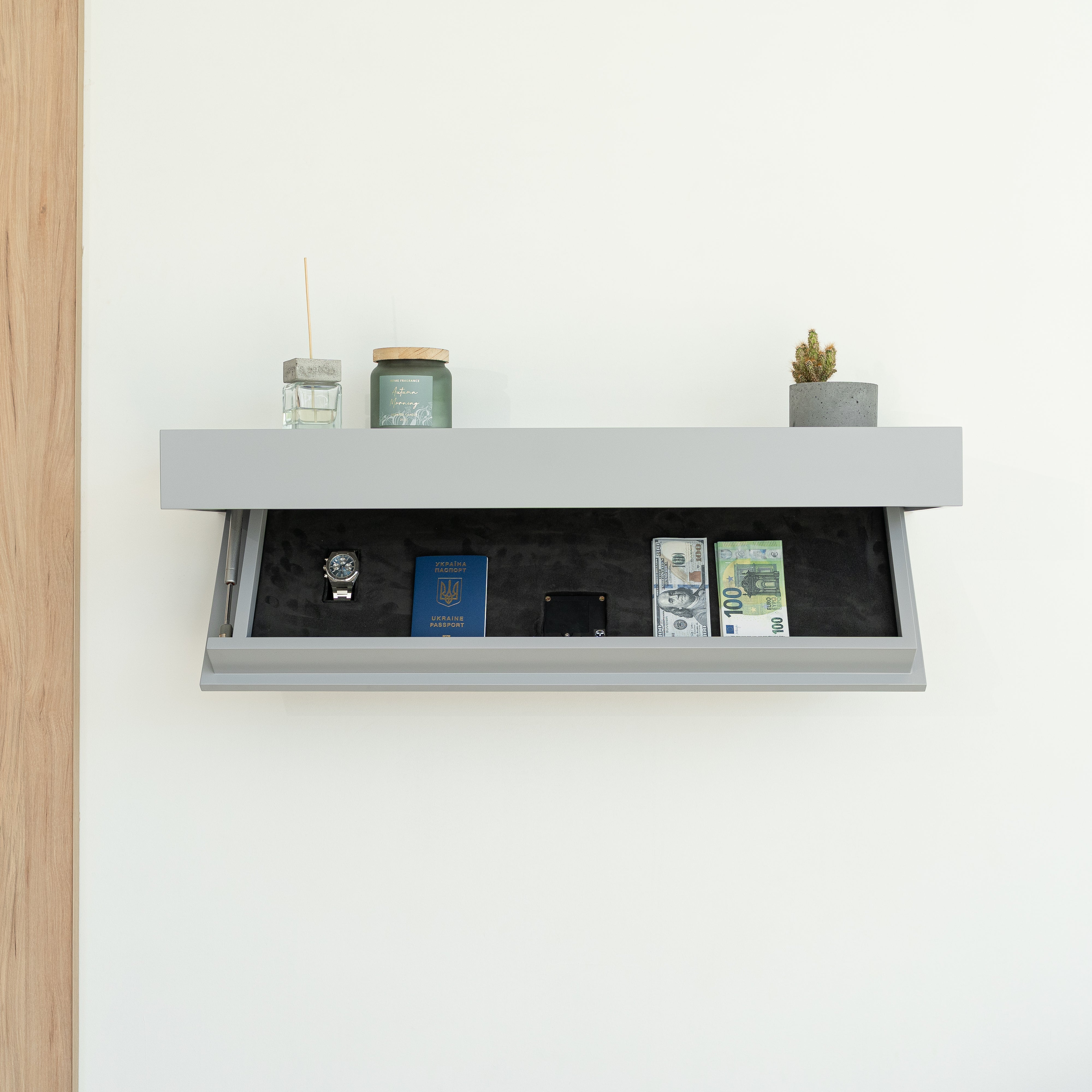 Hidden Wall-Mounted Safe Drawer A12
