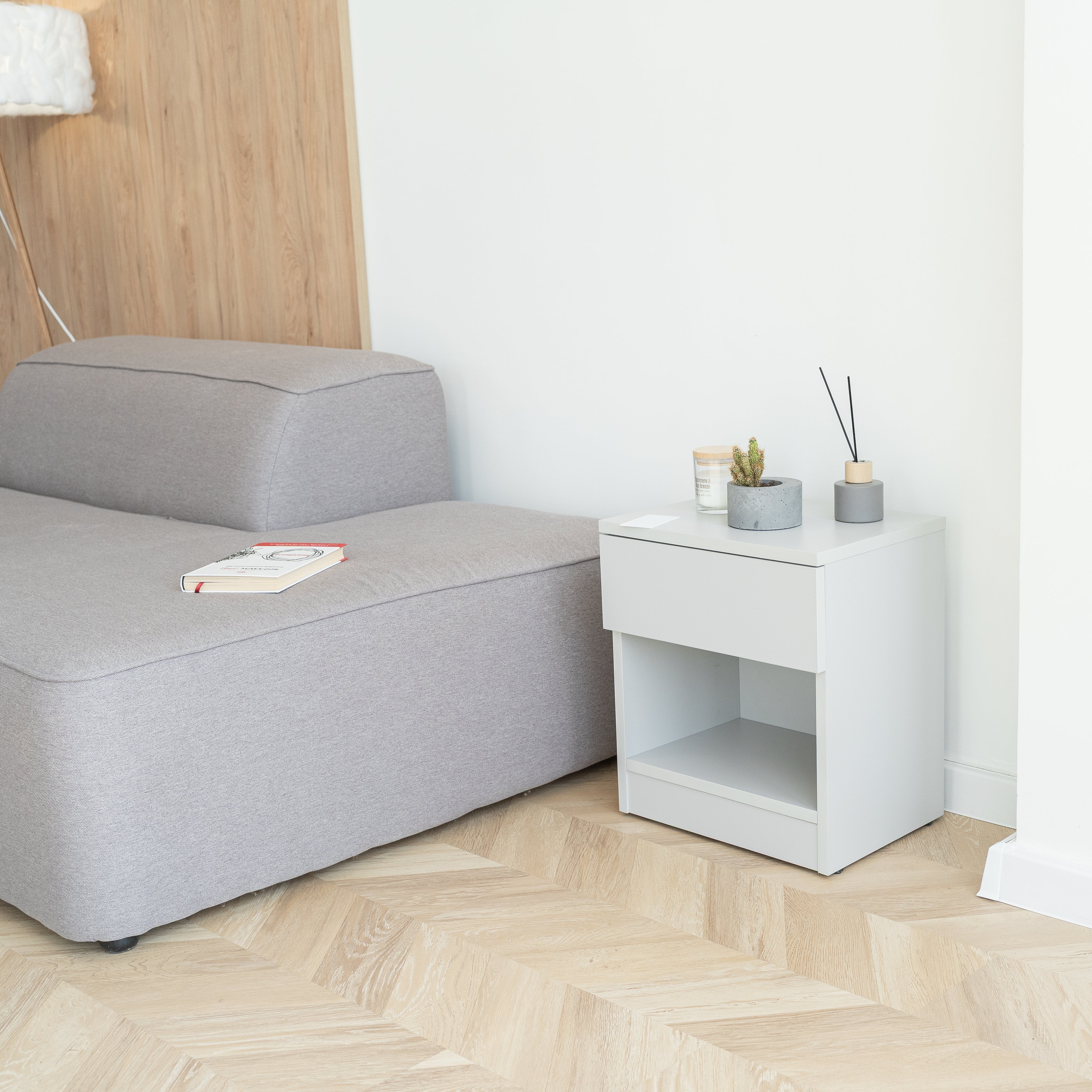 Nightstand with Concealed Storage B22