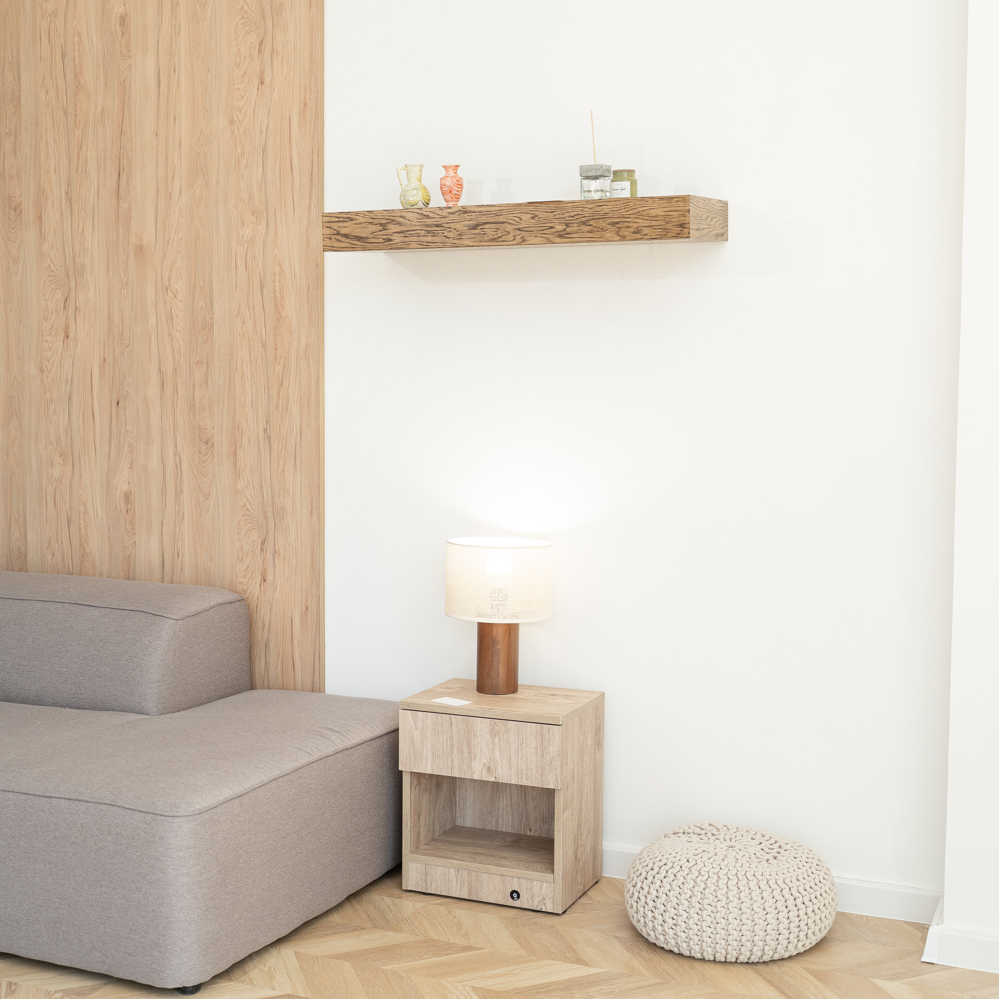 Nightstand with Hidden Safe Lock B22
