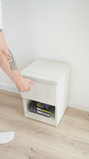 Narrow Nightstand with Two Hidden Compartments and RFID Lock – B38