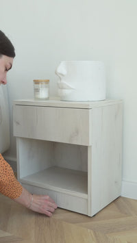 Nightstand with Hidden Lockable Compartment B22