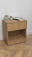 Modern Nightstand with Locked Hidden Storage B22